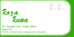 roza rupa business card